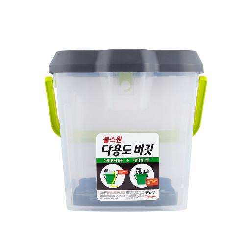 [불스원] 다용도 세차 버킷 대용량 15L (그릿가드 포함)