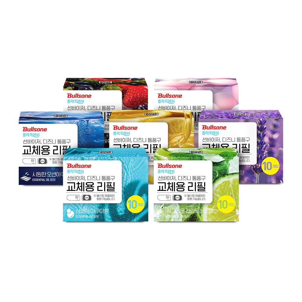 불스원 폴라프레쉬 선바이저/통풍구 공용리필 10개입 택1