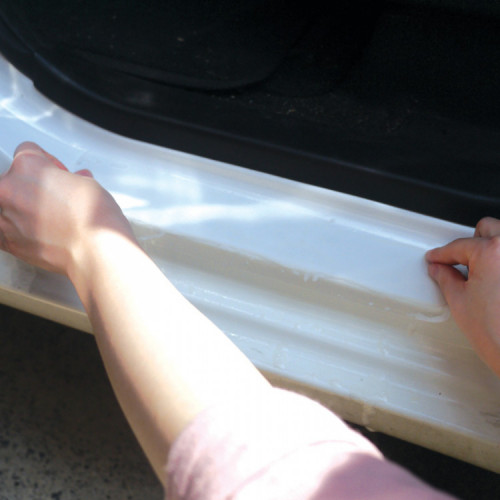 오토가드 3M PPF필름 도어스텝 무황변 투명 차량용 보호필름 4P 한세트+3M융헤라