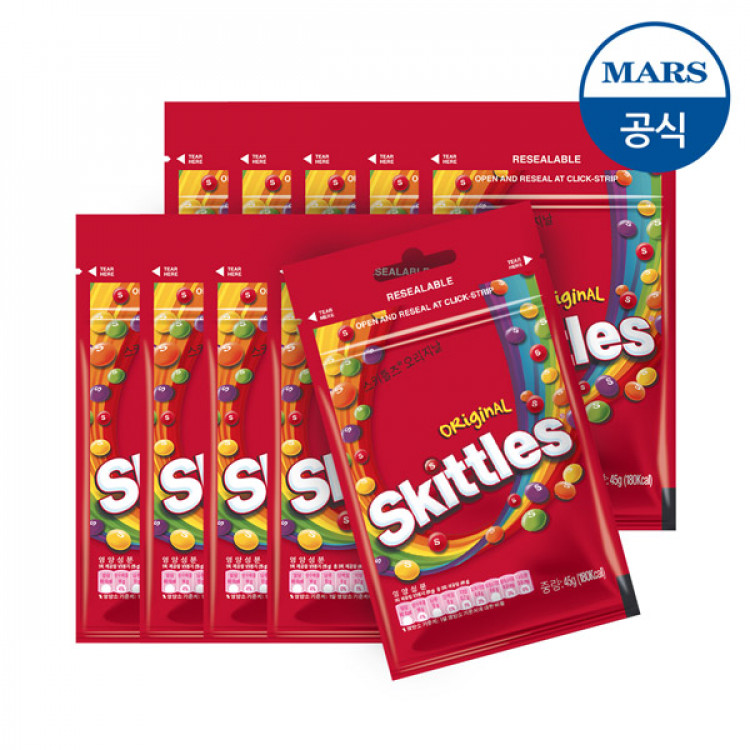 스키틀즈 프룻츠향 45gx12개