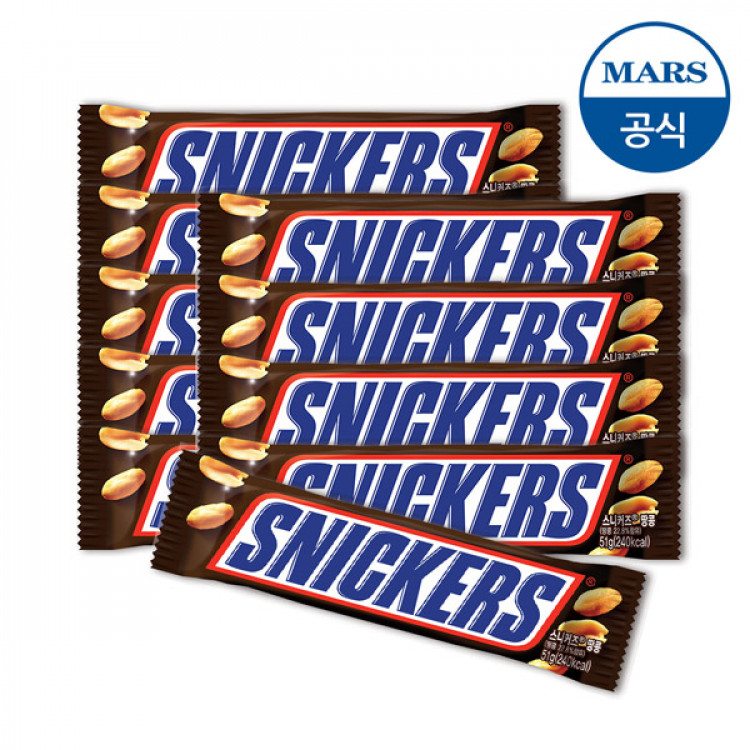 스니커즈 피넛 싱글 초콜릿 51gx12개