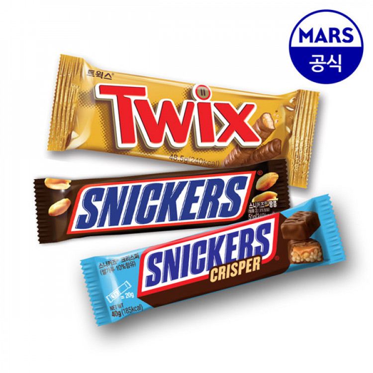 스니커즈51g4개+크리스퍼40g4개+트윅스48.5g4개