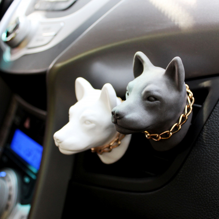 [헤카테]진돗개 차량용 석고방향제