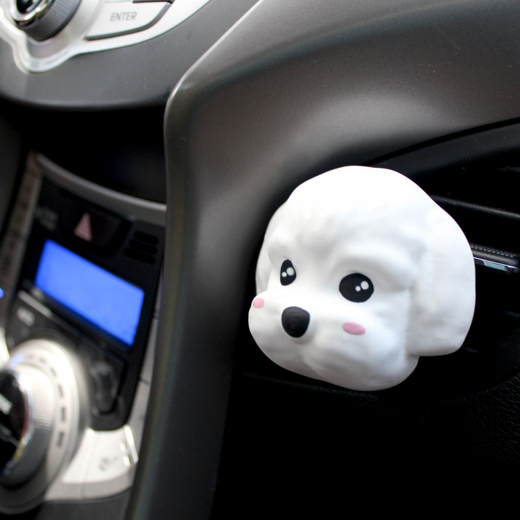 [헤카테]말티즈 차량용 석고방향제