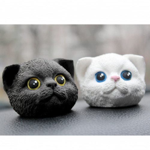 [헤카테]스코티쉬폴드 고양이 차량용 석고방향제