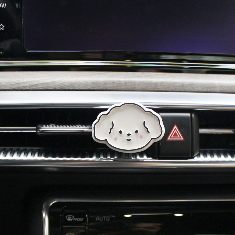 [헤카테]뽀짝 말티즈 차량용 미니 석고방향제