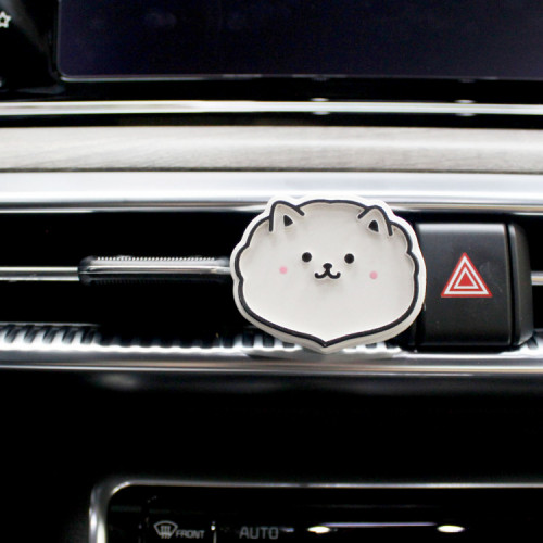 [헤카테]뽀짝 포메라니안  차량용 미니 석고방향제