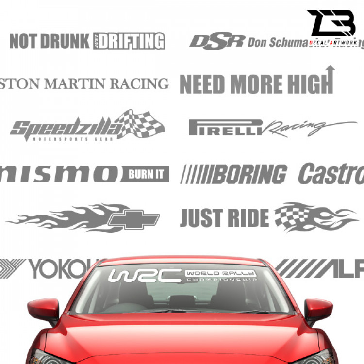 제트비 프론트 글래스 데칼 스티커