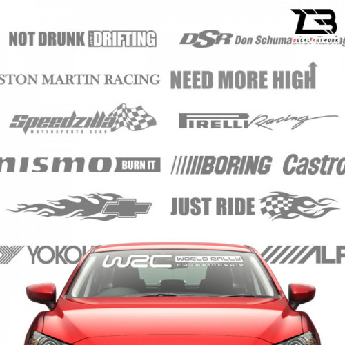 제트비 프론트 글래스 데칼 스티커