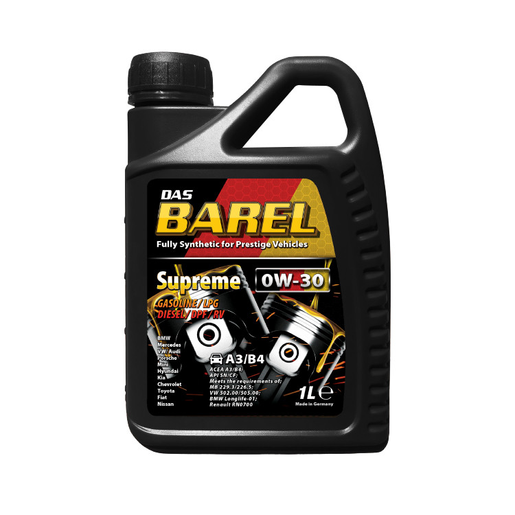 [합성오일] 바렐 SUPREME 0W30