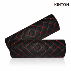 킨톤 가죽퀄팅 차량용 원형 목쿠션 2P