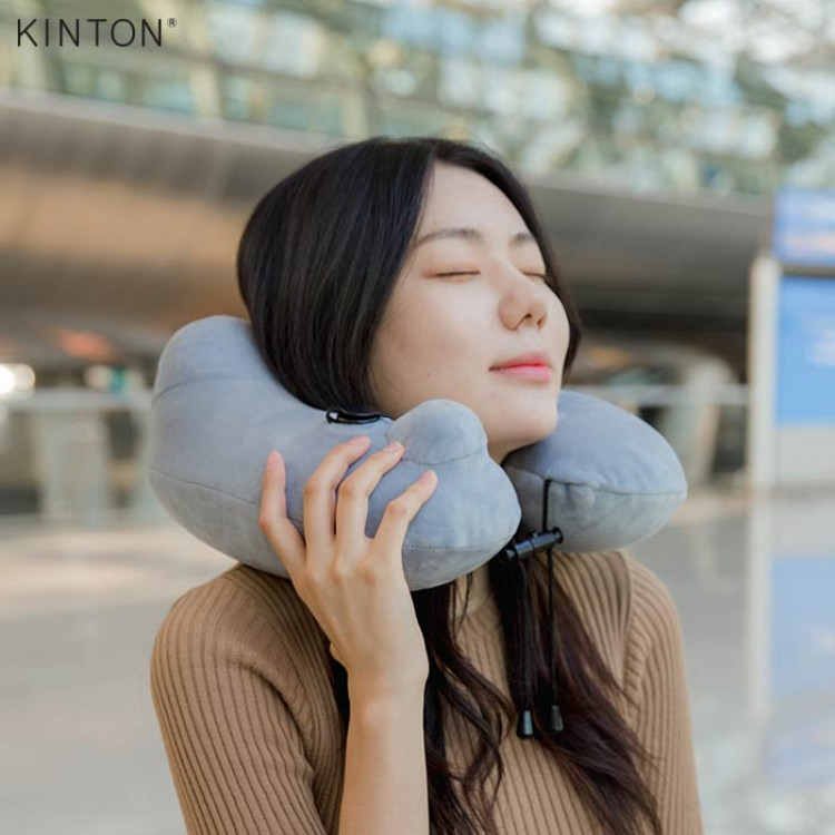 킨톤 에어펌프 여행용 목베개 기내용 목쿠션 2P
