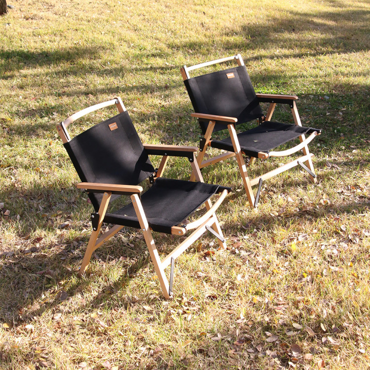 스노우아울 우드 로우 체어 블랙