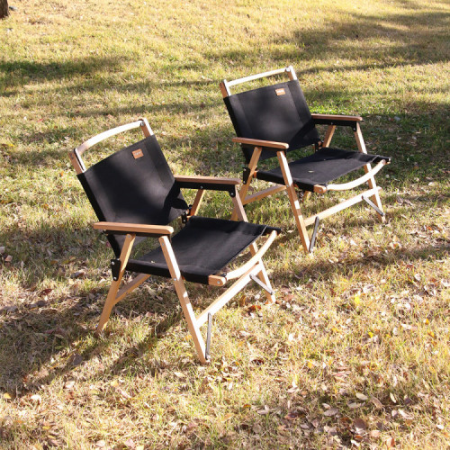 스노우아울 우드 로우 체어 블랙