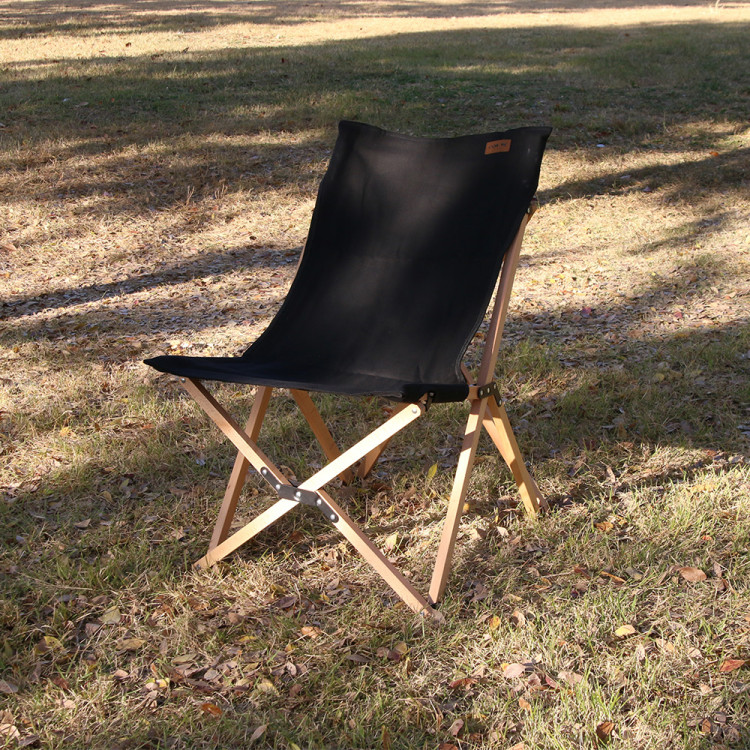 스노우아울 도스 캔버스 우드 체어 블랙