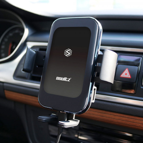 솔츠 LED 차량용 핸드폰 15W 고속 충전 무선 충전기 거치대 K07