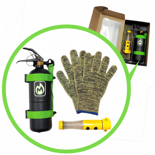 [세이브올]미니멀 차량상비키트_비상탈출, 안전상비용(소화기-국산/한울방재)