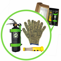 [세이브올]미니멀 차량상비키트_비상탈출, 안전상비용(소화기-국산/한울방재)